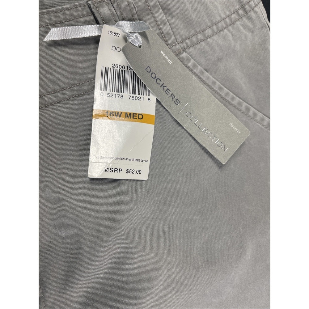 Dockers Collection Women Bootcut Pants Size 16W Grey - Picture 5 of 15